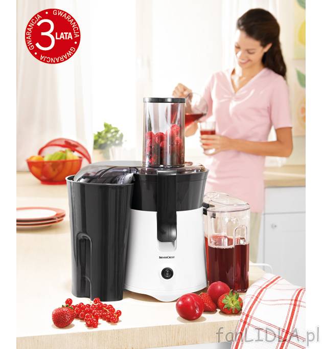 Sokowirówka 450 W Silvercrest Kitchen Tools, cena 139,00 PLN za 1 opak. 
- szybkie ...