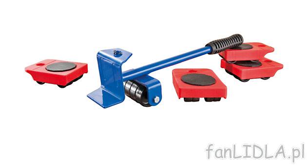 Zestaw do transportu mebli Powerfix, cena 19,99 PLN za 1 opak. 
- 4 wózki do transportu, ...