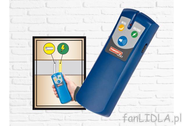 Wielofunkcyjny detektor Powerfix, cena 24,99 PLN za 1 szt. 
- detektor do wyszukiwania ...