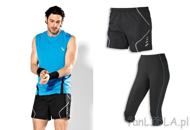 Spodenki męskie Crivit Sports, cena 29,99 PLN za 1 para 
- rozmiary: M-XL 
- ...