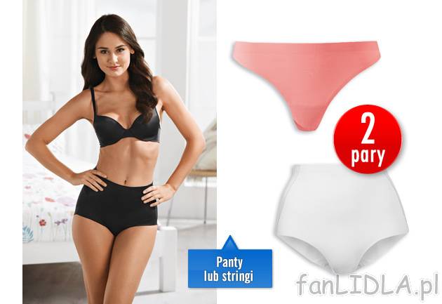 Majtki panty/stringi 2 pary Jolinesse, cena 24,99 PLN za 2 pary 
- cena za 2 pary ...