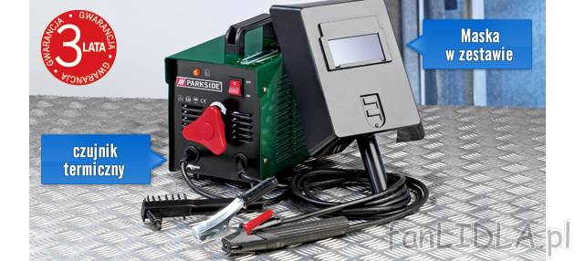 Spawarka transformatorowa Parkside, cena 199,00 PLN za 1 opak. 
- bezstopniowa ...