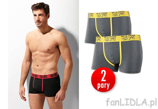 Bokserki męskie 2 pary Livergy, cena 24,99 PLN za 2 pary 
- cena za 2 pary 
- ...