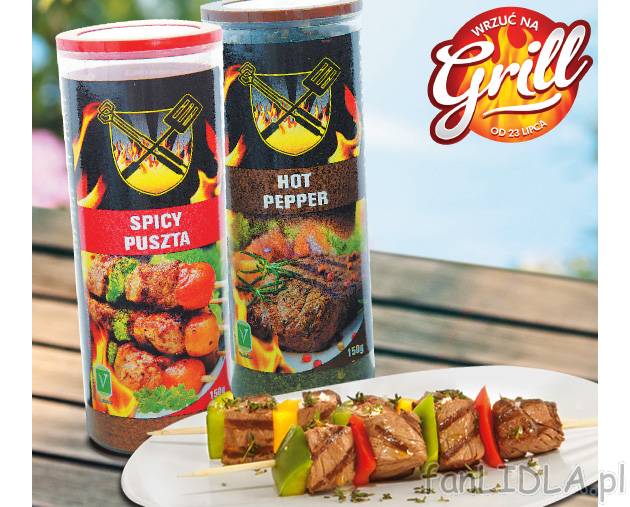 Mieszanka przypraw na grilla , cena 4,99 PLN za 150 g 
-  Różne rodzaje
