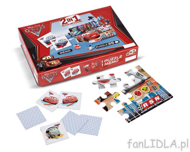 Gry edukacyjne 2 w 1 , cena 21,99 PLN za 1 opak. 
- do wyboru: puzzle oraz gra memo ...