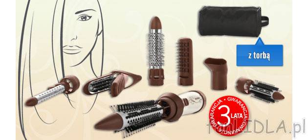 Zestaw do stylizacji włosów 1000 W Silvercrest Personal Care, cena 49,99 PLN za ...