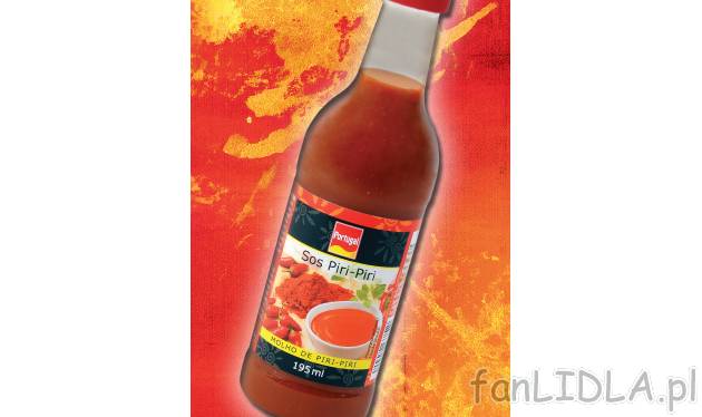 Sos Piri-Piri , cena 2,99 PLN za 195 ml 
- Ostry sos Piri-Piri z suszonych papryczek ...