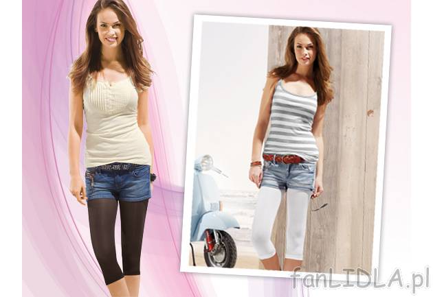 Legginsy 3/4 Esmara, cena 9,99 PLN za para 
- z miękkim pasem 
- materiał: 94% ...