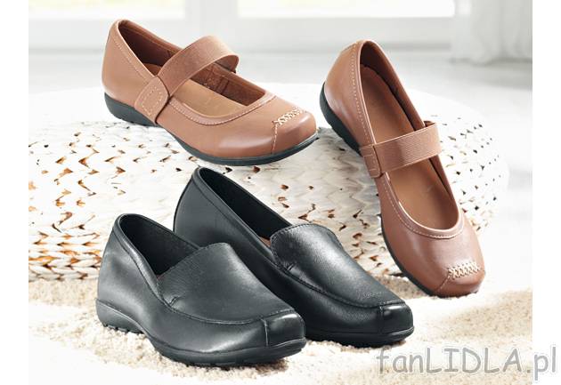 Damskie buty skórzane Esmara, cena 69,00 PLN za para 
- z miękkiej, wysokiej ...