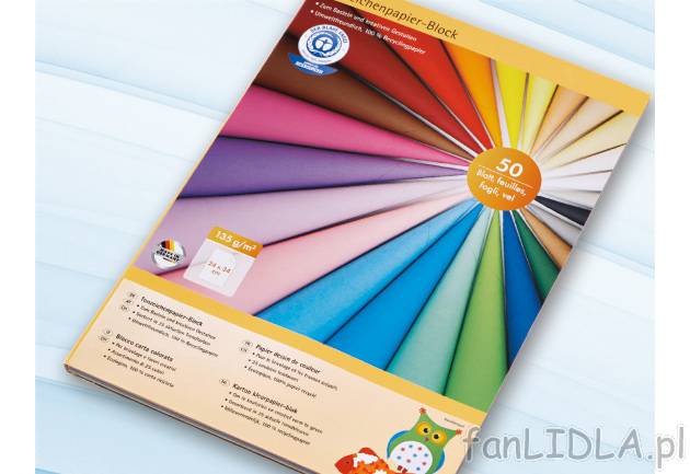 Papier kolorowy A4 , cena 11,99 PLN za 1 szt. 
- 25 stron 270g/m&#178;, 
- ...