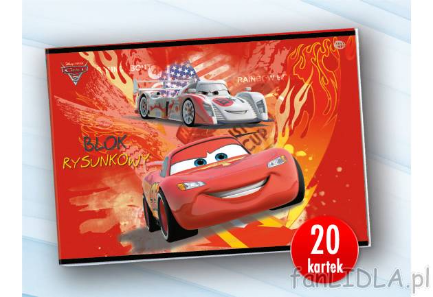 Blok rysunkowy A4 , cena 1,99 PLN za 1 szt. 
-  20 kartek 
-  do wyboru róźne okładki