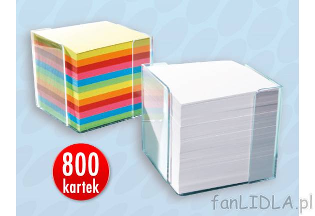 Karteczki do notatek , cena 7,99 PLN za 1 opak. 
-  800 kartek