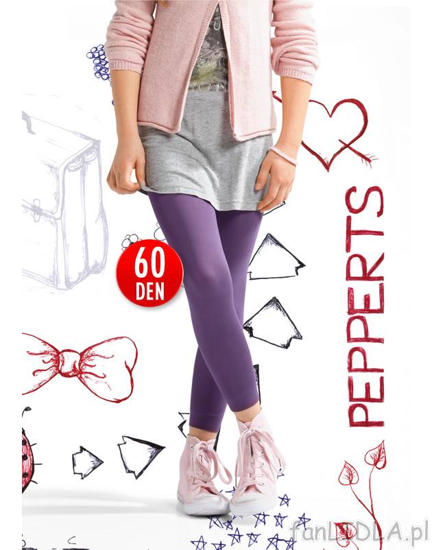Legginsy lub rajstopy dziewczęce Pepperts, cena 8,99 PLN za 1 para 
- z miękkiego, ...