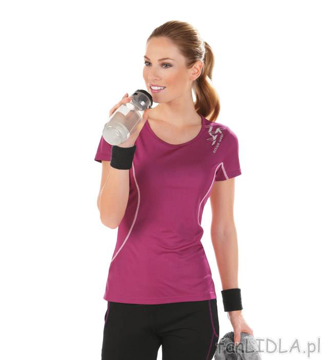T-shirt Crivit, cena 24,99 PLN za 1 szt. 
- idealny do uprawiania sportów, 
- ...