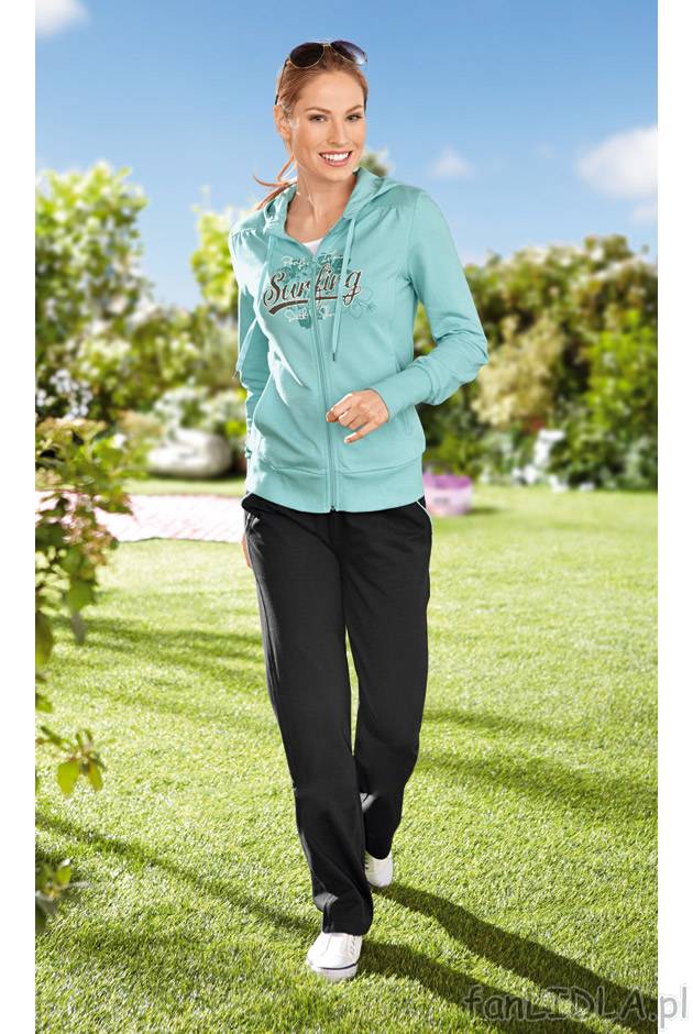Bluza sportowa Crivit, cena 34,99 PLN za 1 szt. 
- kaptur lub ze stójką ze sznurkiem ...