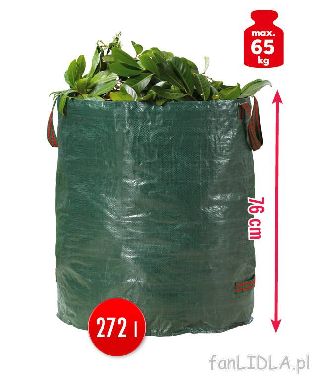 Worek ogrodowy Florabest, cena 15,99 PLN za 1 szt. 
- łatwy do napełnienia 
- ...