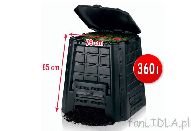 Kompostownik Florabest, cena 119,00 PLN za 1 szt. 
- łatwy montaż, nie wymaga ...