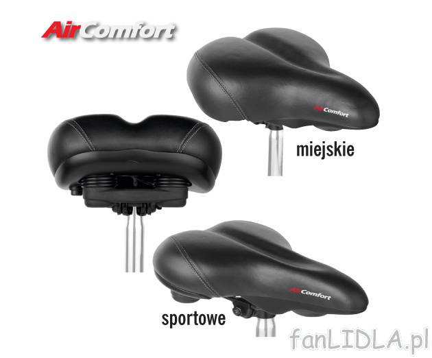Siodełko z poduszką powietrzną Crivit Sports, cena 49,99 PLN za 1 szt. 
- ergonomicznie ...