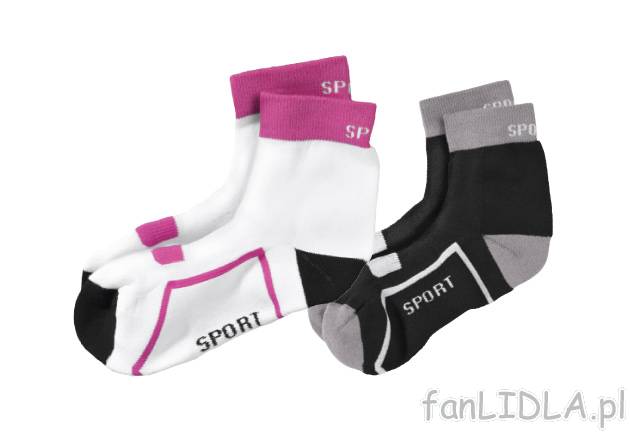 Skarpety sportowe Crivit Sports, cena 9,99 PLN za 1 para 
- strefy rozciągające ...