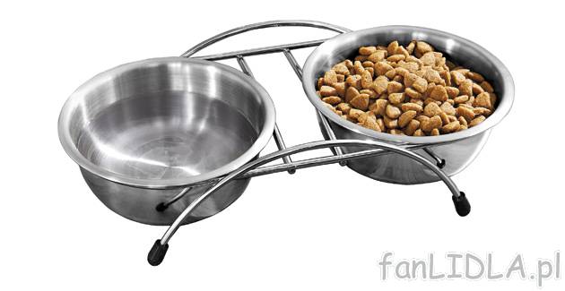 Miski na karmę i wodę Zoofari, cena 19,99 PLN za 1 opak. 
- dla kotów i małych ...