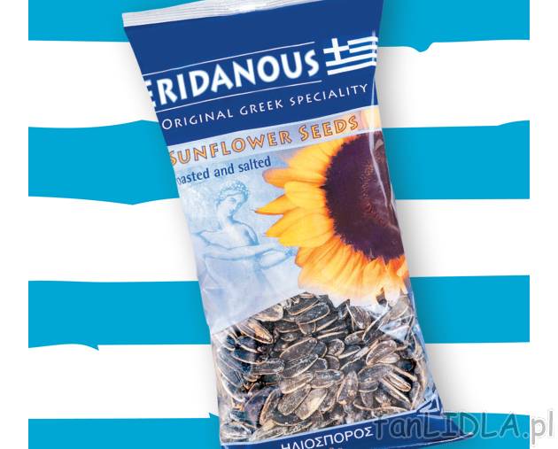 Pestki słonecznika , cena 4,44 PLN za 250 g/1 opak. 
-  Prażone i solone.