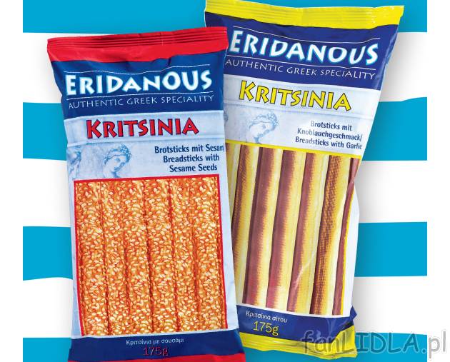 Paluszki greckie , cena 4,99 PLN za 175 g/1 opak. 
- Serowe, solone, sezamowe lub ...