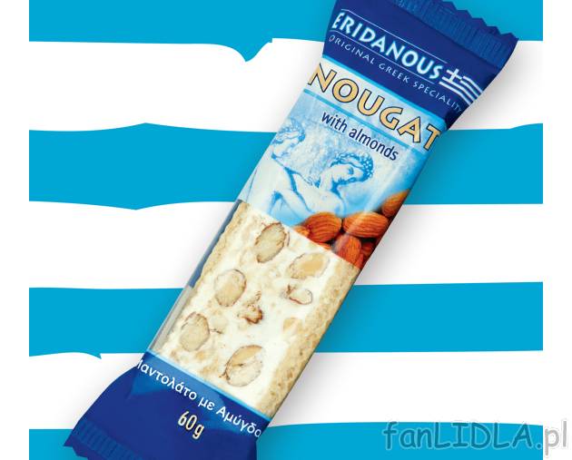 Baton z nadzieniem , cena 1,99 PLN za 60 g/1 opak. 
- Całe migdały (27%) w pysznej ...