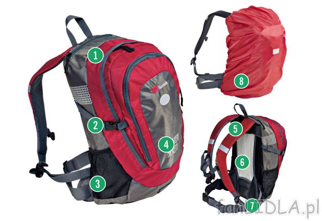 Plecak Rocktrail, cena 69,90 PLN za 1 szt. 
-  3 wzory, 
-  pojemność 25 lub 28 L