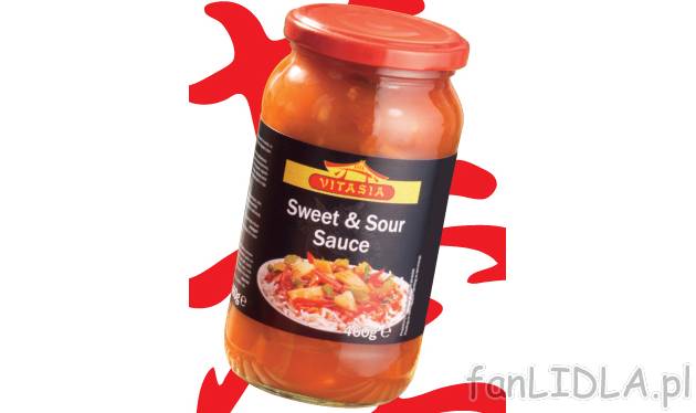 Pyszny sos słodko-kwaśny , cena 3,99 PLN za 460 g/1 opak. 
- Pyszny sos słodko-kwaśny ...