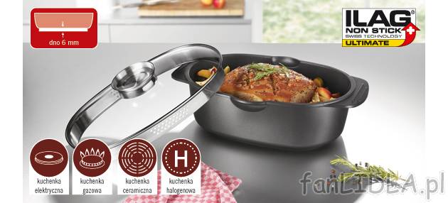 Brytfanna Ernesto, cena 99,00 PLN za 1 opak. 
- brytfanna z odlewu aluminiowego, ...