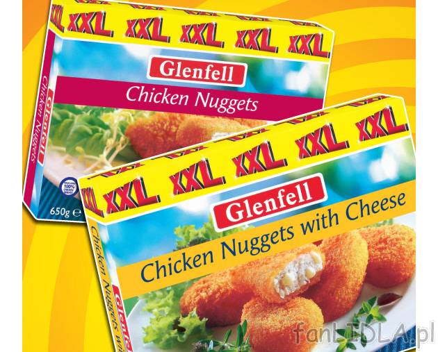 Nuggetsy , cena 12,99 PLN za 650/600 g/1 opak. 
-  Różne rodzaje.