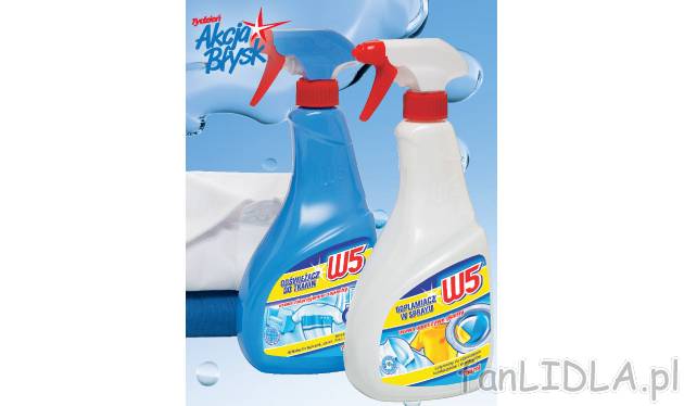Odplamiacz w sprayu lub odświeżacz do tkanin , cena 5,99 PLN za 750 ml/1 opak.