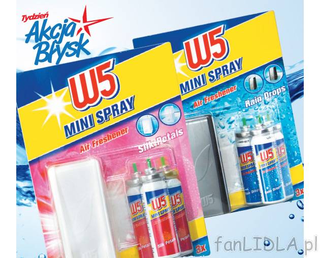 Minispray , cena 7,99 PLN za 3x15 ml/1 opak. 
- Różne rodzaje. 
- Obudowa na ...