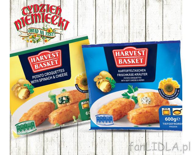 Specjały ziemniaczane z nadzieniem , cena 6,99 PLN za 600 g/1 opak. 
- Krokiety ...