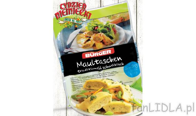 Oryginalne pierogi ze Szwabii , cena 4,99 PLN za 360 g/1 opak. 
- Pyszne pierogi ...