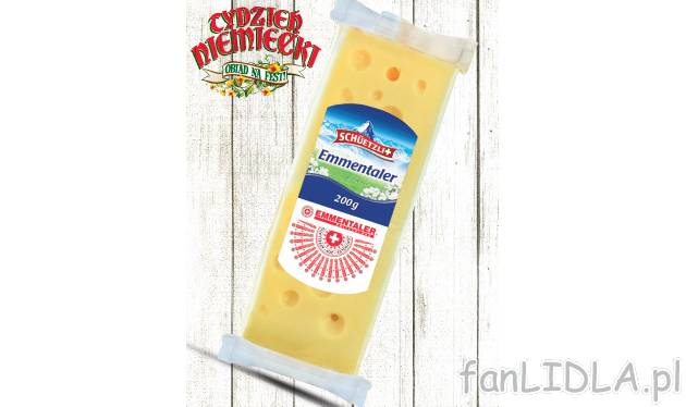 Emmentaler , cena 9,99 PLN za 200 g/1 opak.