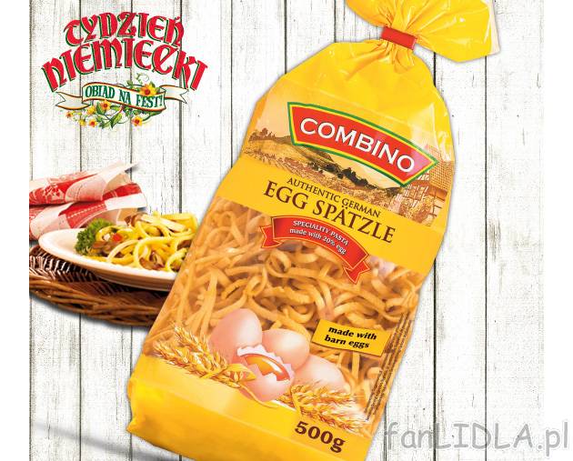 Kluski lane , cena 3,33 PLN za 500 g/1 opak. 
-  Promocja ważna od 24.09 do 30.09.