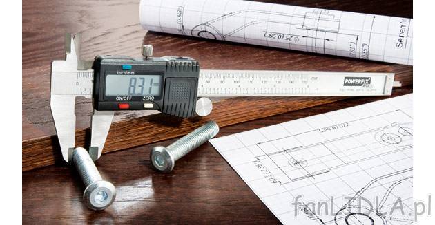 Suwmiarka cyfrowa Powerfix, cena 34,99 PLN za 1 opak. 
- do cyfrowych pomiarów ...