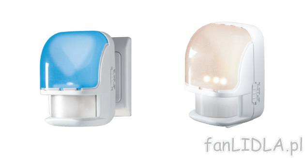 Lampka nocna LED Livarno Lux, cena 21,99 PLN za 1 szt. 
- energooszczędne diody ...