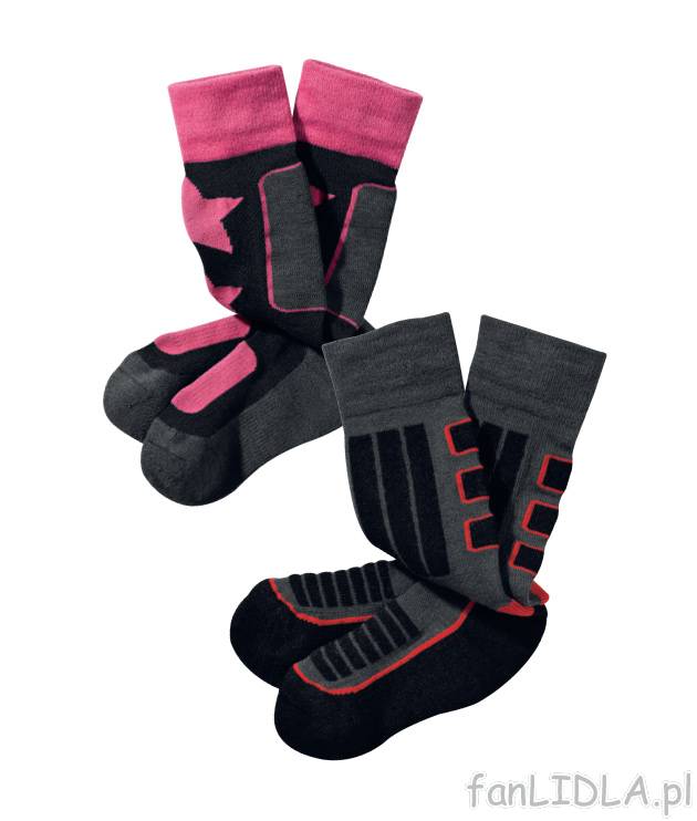 Skarpety narciarskie Crivit Sports, cena 11,99 PLN za 1 para 
- dzięki THERMOLITE&#174; ...