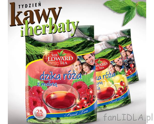 Herbata owocowa , cena 1,89 PLN za 50 g/1 opak. 
- różne rodzaje 
- 50 g/1 opak. ...