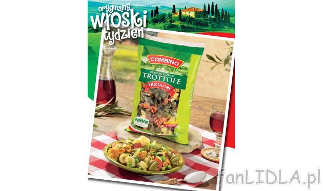 Makaron Trottole tricolore , cena 2,99 PLN za 500 g/1 opak. 
- 500 g/1 opak. 
- ...