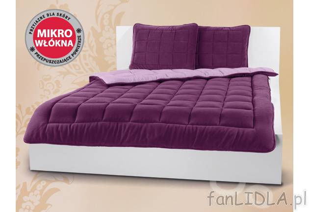 Dwustronny komplet do spania z mikrowłókna Meradiso, cena 99,00 PLN za 1 opak. ...
