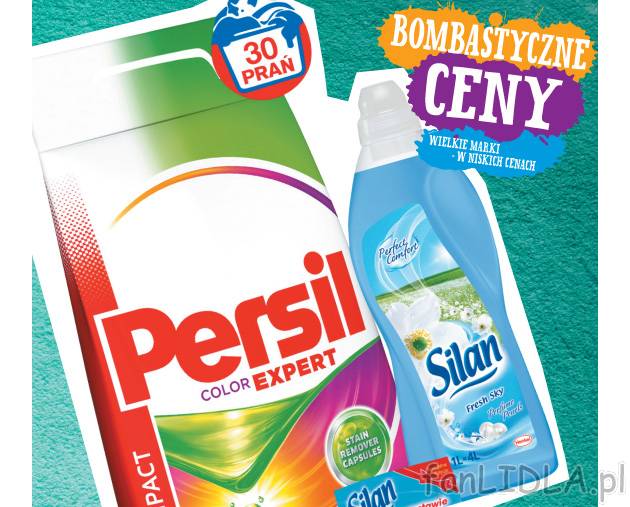 Persil proszek do prania , cena 26,99 PLN za 2,4 kg+Silan gratis/1 opak. 
- Promocja ...