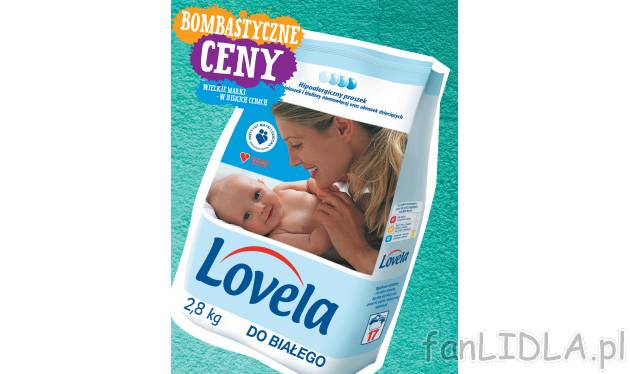 Lovela proszek do prania dla dzieci , cena 19,99 PLN za 2,8 kg/1 opak. 
-  2,8 kg/1 opak.