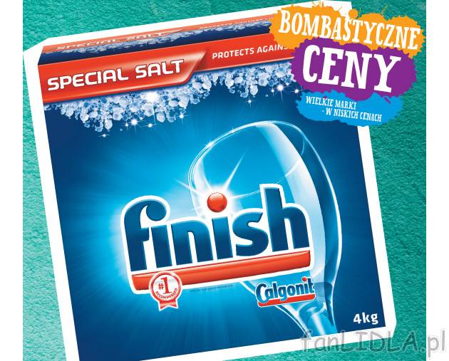 Finish Calgonit sól do zmywarek , cena 14,99 PLN za 4 kg/1 opak. 
- 4 kg/1 opak. ...