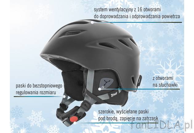 Kask narciarski i snowboardowy Crivit Sports, cena 99,00 PLN za 1 szt. 
- bardzo ...