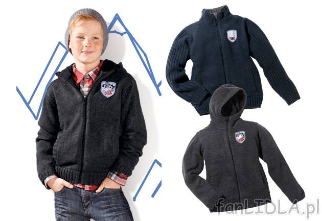 Sweter chłopięcy Pepperts, cena 43,99 PLN za 1 szt. 
- ciepły, z podszewką ...