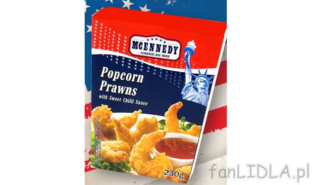 Krewetki w panierce , cena 12,99 PLN za 230 g/1 opak. 
- danie szybkie i łatwe ...