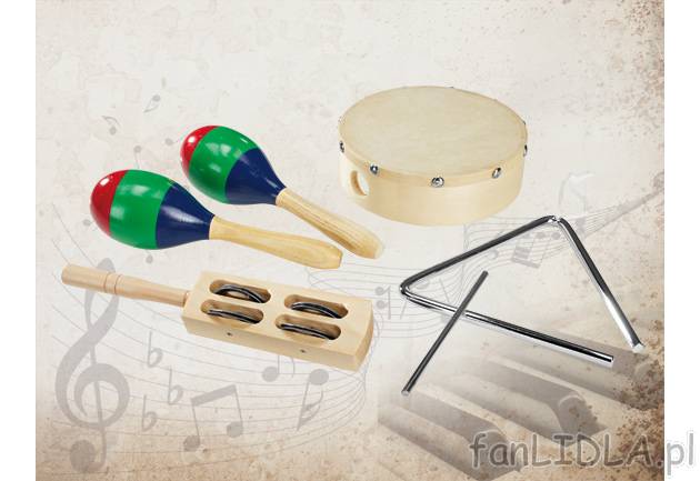 Komplet instrumentów muzycznych , cena 42,99 PLN za 1 opak. 
-  w zestawie do wyboru: